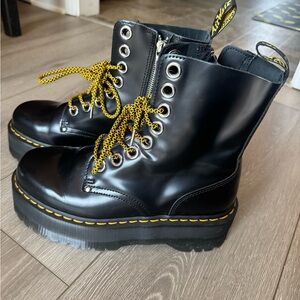 Dr. Martens Black w/Yellow Accents-Jadon Max